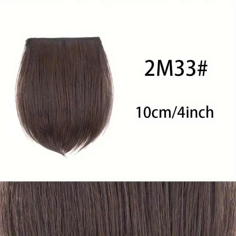 Seamless Synthetic Clip Ins Bangs Hair Extension With Secure BB Clips Thick Lining of Hair Top Side Cover Hairpieces for Women — image 18