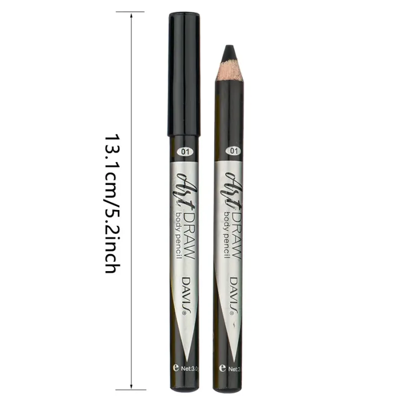 Pena Eyeliner Bibir 15 Warna Hitam Biru Multiwarna Metalik Mutiara Glitter Matte Finish Pena Rias Mata Gaya Smokey Punk — image 4