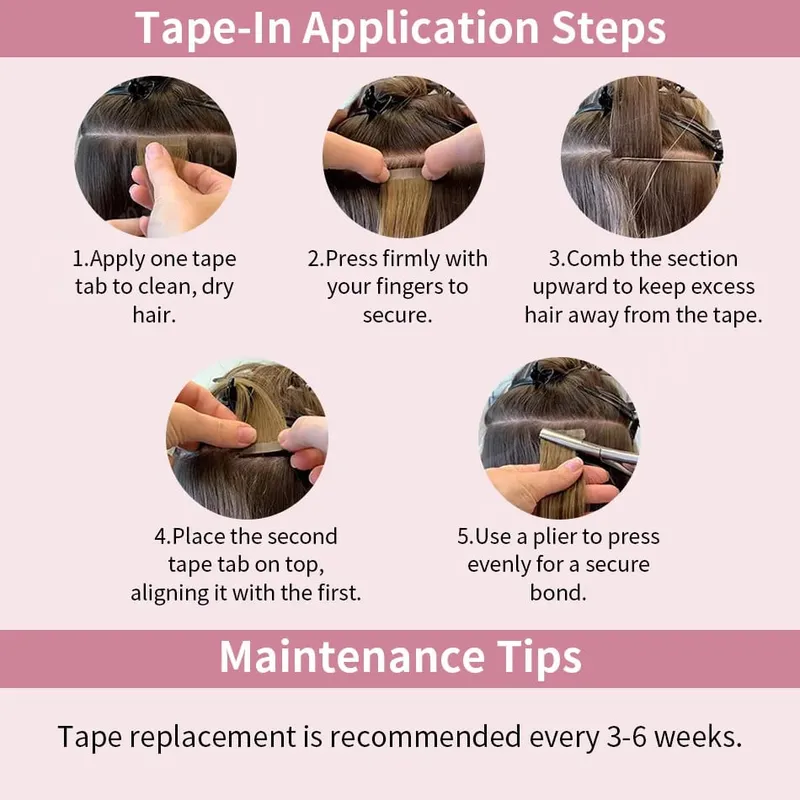 Balayage Tape In Hair Extensions Human Hair 100% Remy Hair Straight Seamless Invisible 20Pcs/40Pcs Tape Ins Human Hair Chick End — image 5