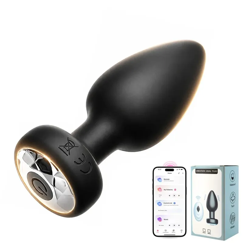 Wireless Bluetooth Anal Plug Vibrator Female Vagin Stimulator APP Remote Control Butt Plug Massager Adult Sex Toys para sa Lalaking Babae — image 8