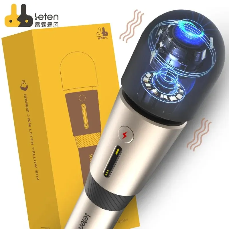 Leten Lightning 3 強力震動器大頭魔法 AV 棒按摩器女用乳頭陰蒂刺激器成人性玩具女式
