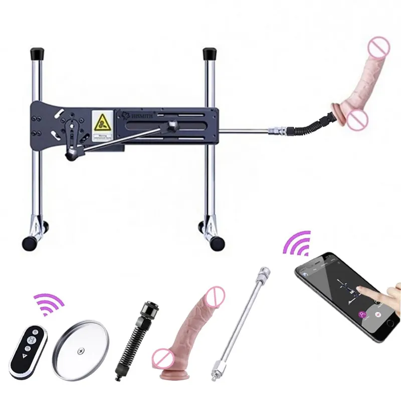 Máquina de sexo Kliclok com controle remoto por aplicativo Super silencioso Hismith Sex Machine Gear Power 120W Máquinas de sexo para adultos — image 8