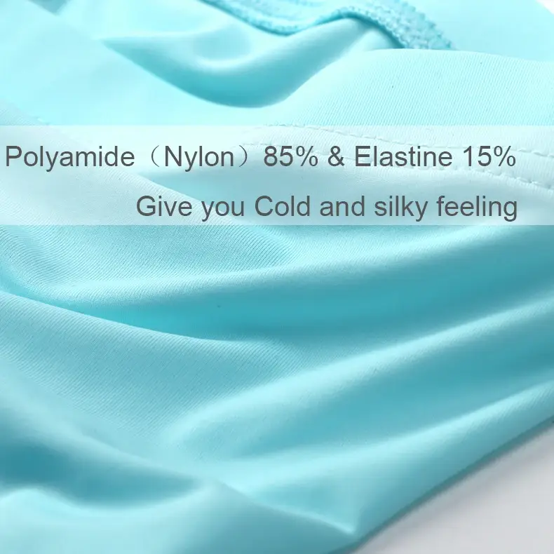 Sexiga män Underkläder Boxers Ice Silk Sexi för pojkar Man U Konvex storväska Andas Bulge Shorts Nylon Sommar Pounch Trosor set