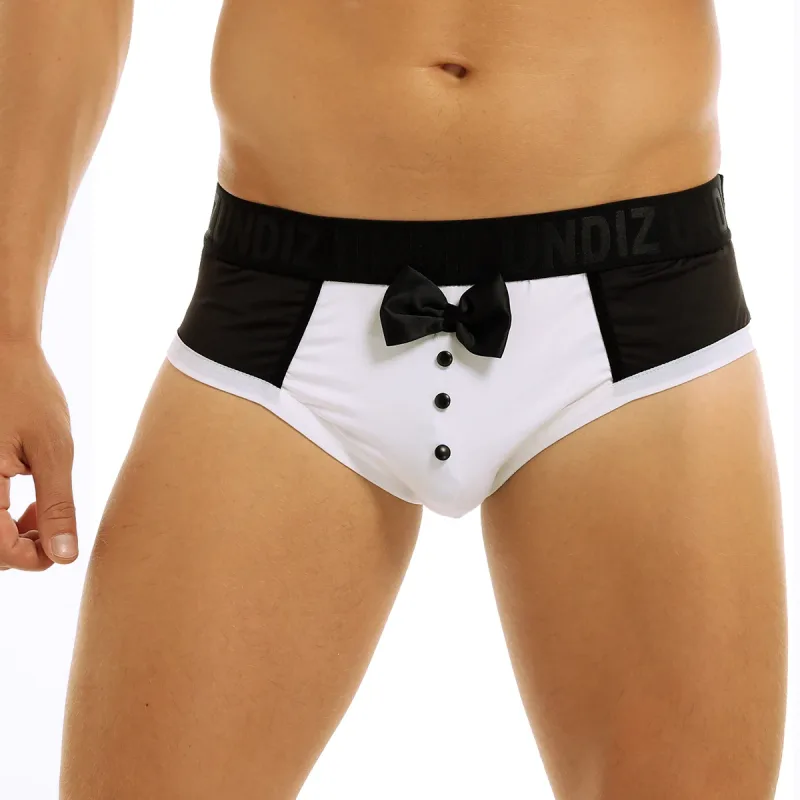 Men's Cute Tuxedo Boxer Shorts Briefs Underwear Black Color Splice Cotton Bow Tie Panties for Bedtime Surprise Underpants — image 6