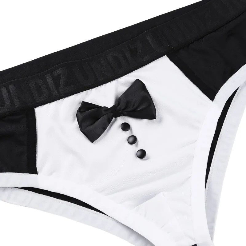 Men's Cute Tuxedo Boxer Shorts Briefs Underwear Black Color Splice Cotton Bow Tie Panties for Bedtime Surprise Underpants — image 8