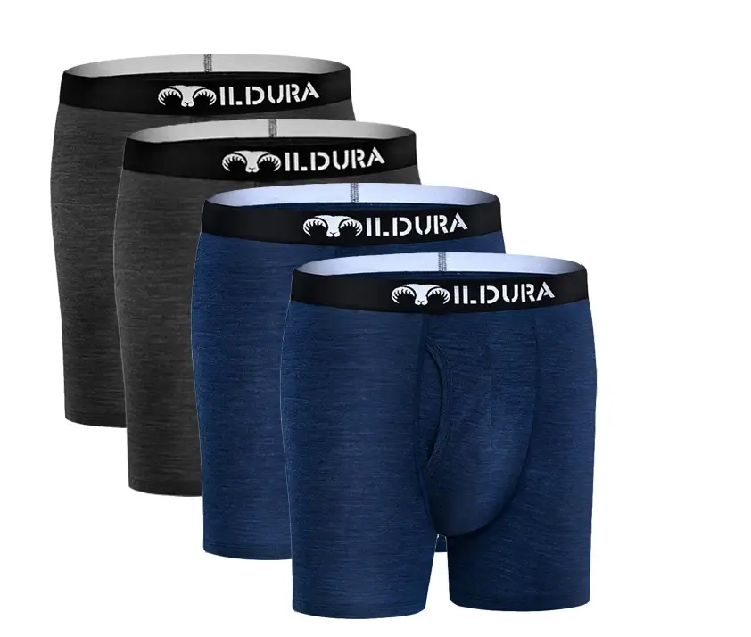 100% Merino Wool Underwear Boxer Briefs Men Merino Boxershorts Men Base Layer Underpants Soft Moisture Breathable Asian Size — image 9