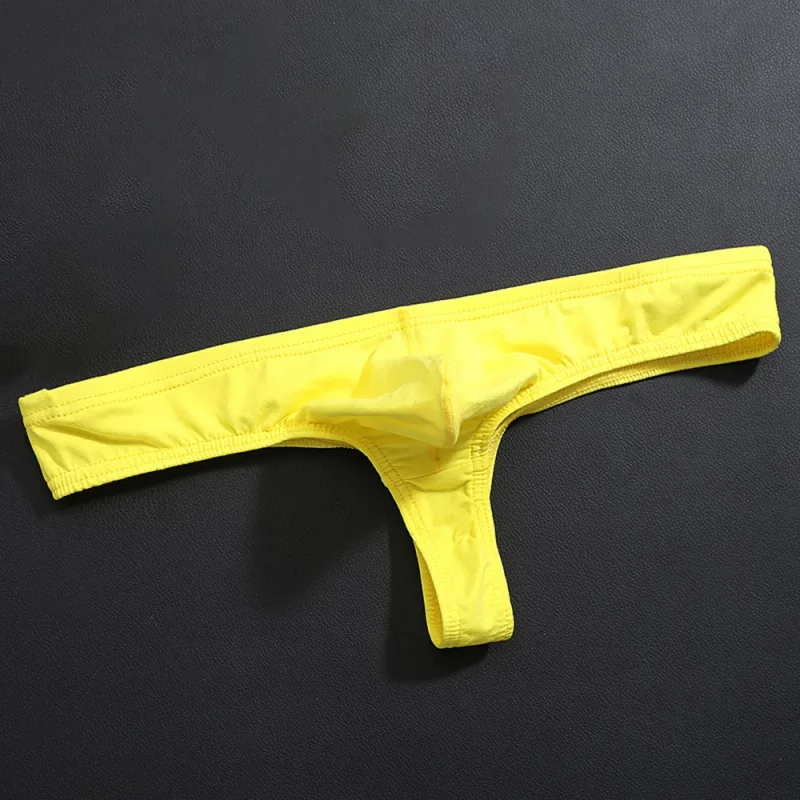 Men Sexy Underwear Cotton Thong Underpants Male Intimates Clothes Low Rise Stretch G-String T-Back Briefs Solid Color Breathable — image 11