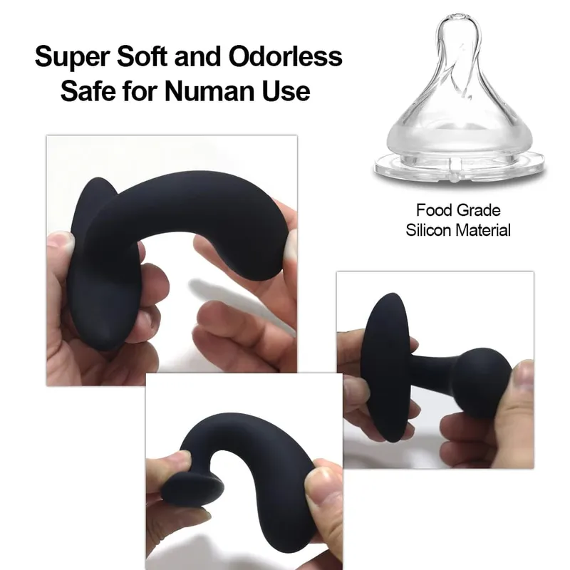 3 Silicone Anal Plugs Training Set Bullet Dildo Vibrator Anal Sex Toys Para sa Babae Lalaki Prostate Massager Butt Plug Gay Sex Toys — image 2