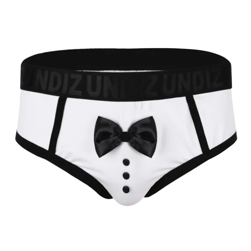 Men's Cute Tuxedo Boxer Shorts Briefs Underwear Black Color Splice Cotton Bow Tie Panties for Bedtime Surprise Underpants — image 11