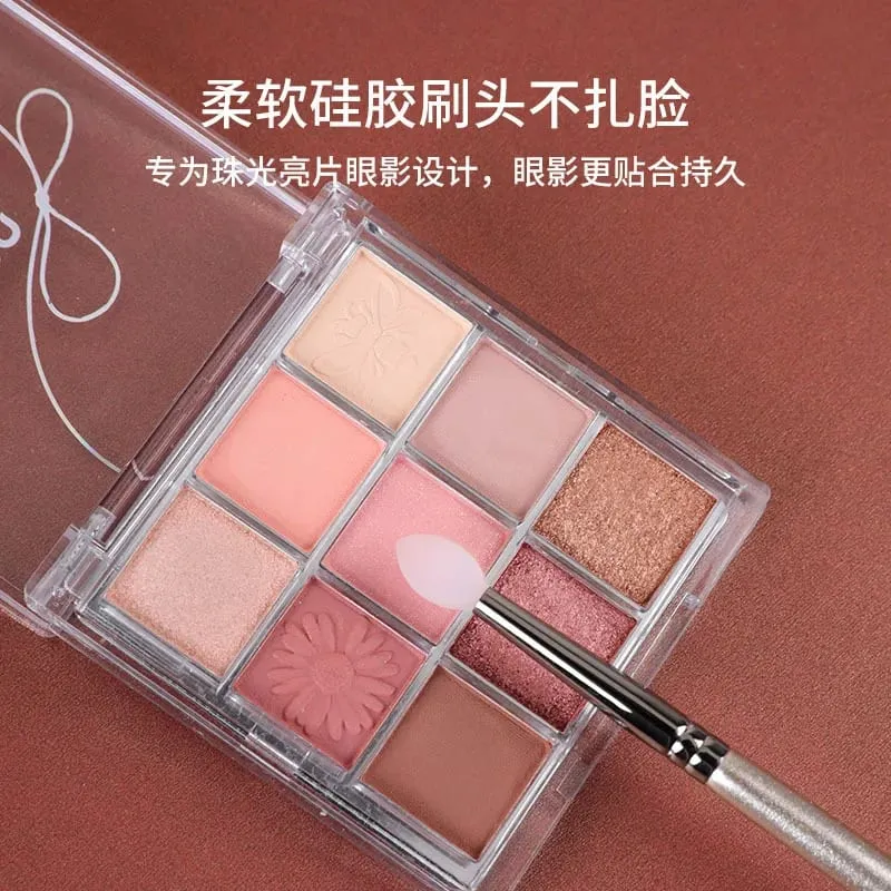 1 st Silikon Shiny Eyeshadow paljetter Makeup Borstar Gloss Ögonskugga Make up Brush Läppbalsam Ansikte Liten Mask skönhetsverktyg — image 3