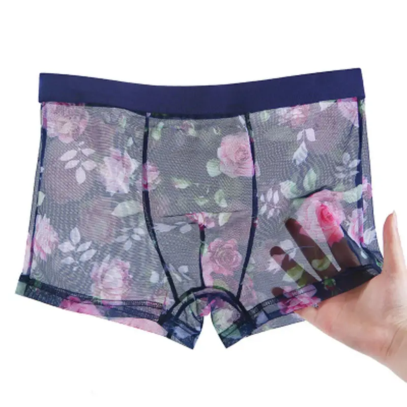 Heren Ondergoed Heren Ultradunne Transparante Boxershorts Mannelijke Mesh Slips Homme Slipje Boxershorts Comfortabele heren Onderbroek — image 5