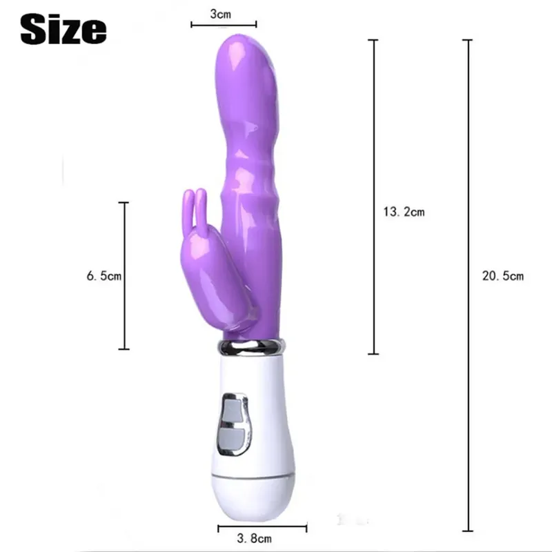 G Spot Rabbit Vibrator for Women Dual Vibration Dildo Waterproof Female Vagina Clitoris Massager Adult Sex Toys Erotic Products — image 4