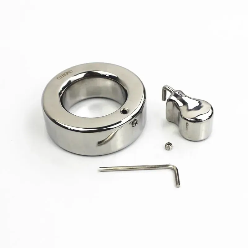 Penis Weight Scrotum Testicle Pendant Rings Stainless Steel 300-2000g Heavy Cockring Stretcher Cock Ring Sex Toys for Men BB2-98 — image 6