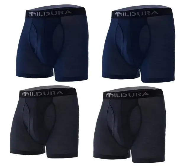 100% Merino Wool Underwear Boxer Briefs Men Merino Boxershorts Men Base Layer Underpants Soft Moisture Breathable Asian Size — image 6