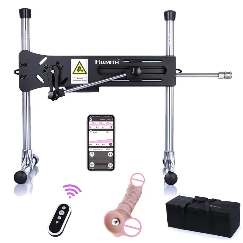 Máquina de sexo Kliclok com controle remoto por aplicativo Super silencioso Hismith Sex Machine Gear Power 120W Máquinas de sexo para adultos