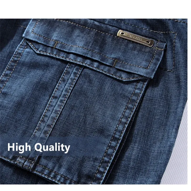 Ανδρικά τζιν Cargo Big Size 29-40 42 44 Casual Jeans Ανδρικά Ρούχα με πολλές τσέπες 2023 Denim Jean παντελόνι για ανδρικό παντελόνι — image 4