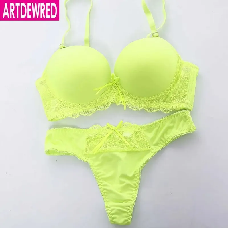 Conjunto de sujetadores y bragas íntimas de una pieza para mujer, ropa interior Sexy sin costuras, con realce, vestido de inmersión, novedad de 2020 — image 8