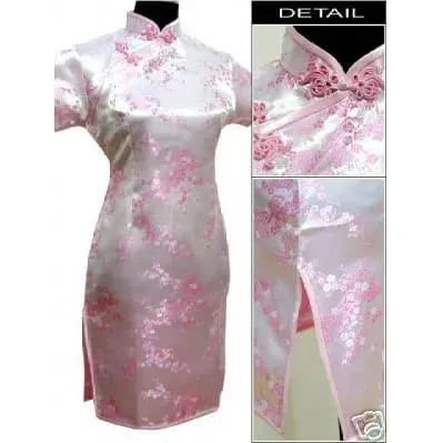 Đen Truyền Thống Phụ Nữ Trung Quốc Qipao Đầm Ngắn Gợi Cảm Sườn Xám Tay Nút Hoa Kích Thước Lớn 3XL 4XL 5XL 6XL — image 13