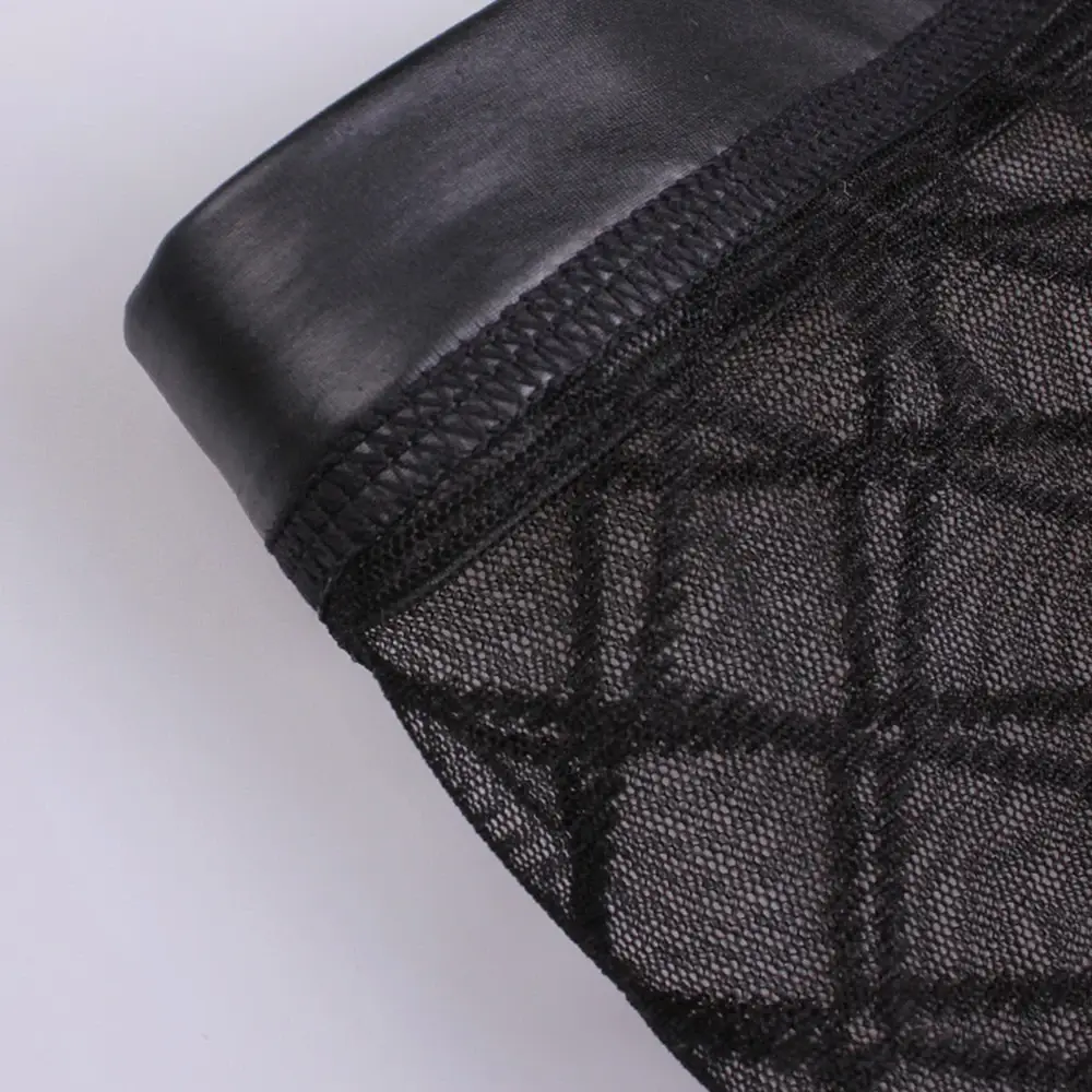 Sexy Ademende Dunne Boxer Zwarte Mannen Mesh Transparant Zien Door U-convexe Ondergoed Lingerie Gay Wear Broek — image 4