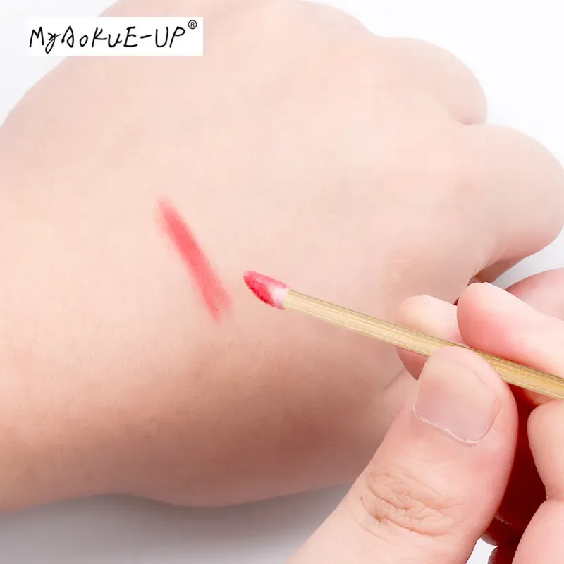 50 Teile/paket Einweg Bambus Lippen Pinsel Wimpern Micro Pinsel Applikator Werkzeug für Wimpern Verlängerung Frauen Make-Up-Tools