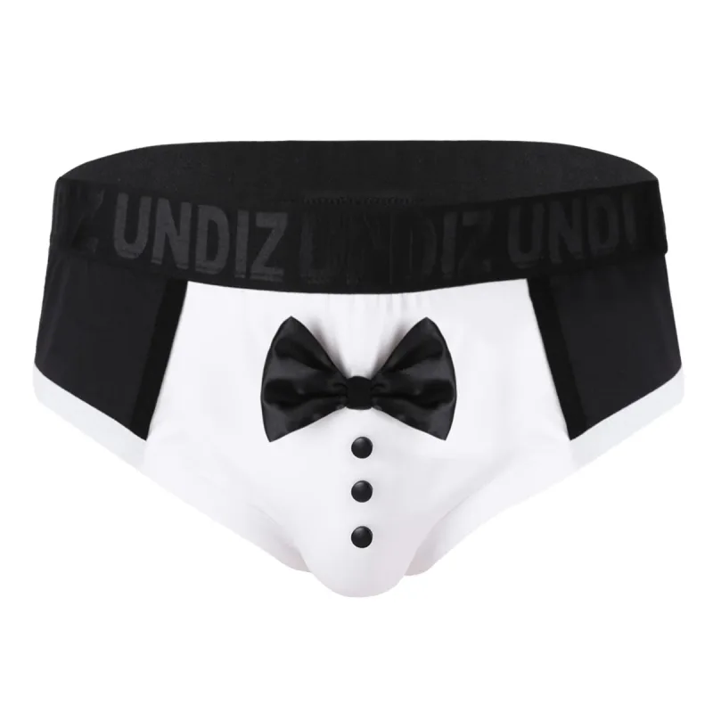 Men's Cute Tuxedo Boxer Shorts Briefs Underwear Black Color Splice Cotton Bow Tie Panties for Bedtime Surprise Underpants — image 2
