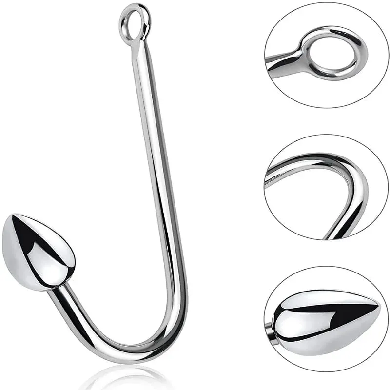Klein mittel groß 3 Kugeln Set Metall Analhaken Perlen Kopf Butt Plug Dilatator Prostata Massagegerät Einsatz BDSM Sexspielzeug für Männer
