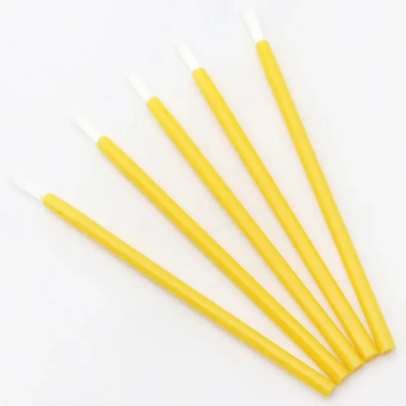 50 Pcs Disposable Nylon Lip Brush Lipstick Lip Glossy Wands Clean Applicator Lip Eyeshadow Gloss Brushes Cosmetic Makeup Tools