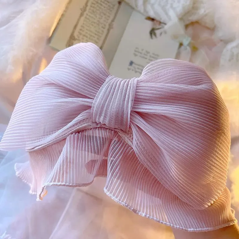 الملابس الداخلية فتاة الجنية Bowknot الشيفون رقيقة نمط لطيف لا الصلب حلقة كأس مثلث الصدرية مجموعة النساء حجم كبير Bralette اللباس الداخلي 2 قطعة — image 7