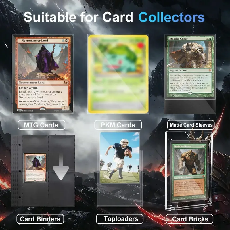 100pcs 뜨거운 투명 MTG 카드 슬리브 표준 크기 지우기 TCG 카드 수호자 스포츠 보드 게임에 대 한 내부 카드 커버 64x89mm