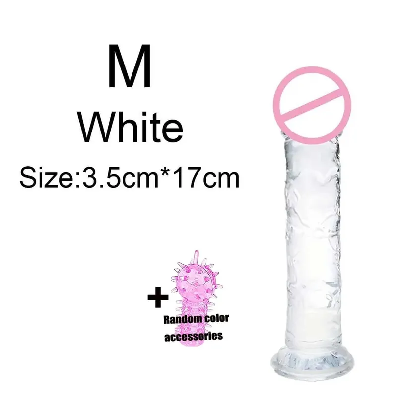 Super levné realistické měkké ženy erotické anální velké dildo přísavka Jelly Dick erotické hračky měkké klitorisy vaginální masturbátory penis — image 12