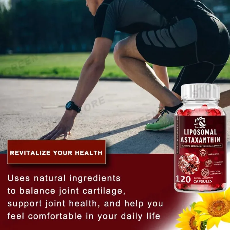 Cápsula de astaxantina lipossomal de 24 mg - Alivia a fadiga ocular, melhora a pele sensível, restaura a função muscular, aumenta a imunidade — image 6