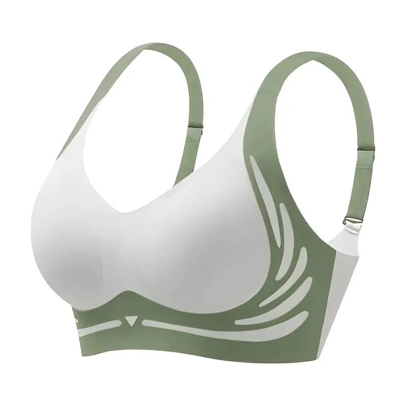 Women Push Up Bras Seamless Comfortable Angel Wings Set Trendy Soft Breathable Underwear Female No Wire Lingerie Plus Size — image 9