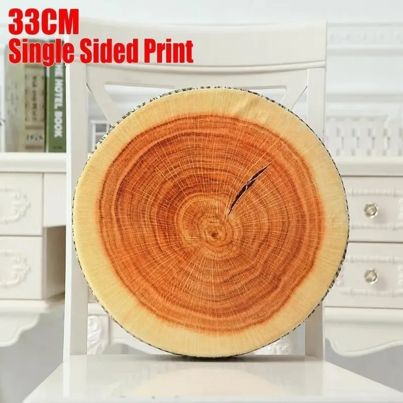 Soft Round Fruit Pillow Simulation Fruit Slice Print Seat Cushion Stuffed Inner Plush Fabric Sofa Cushion Sofa Decor — image 15