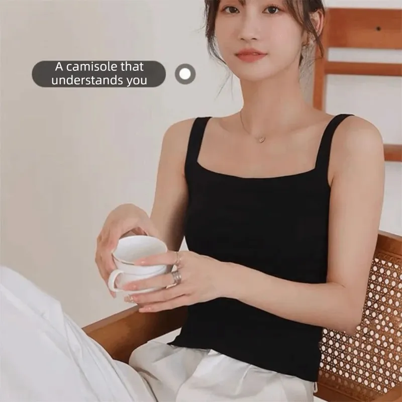 Casual Sleeveless Summer Tank Tops Underwear Camisoles Cami Top Shirt Slim Fitted Tops Sports Activities — image 8