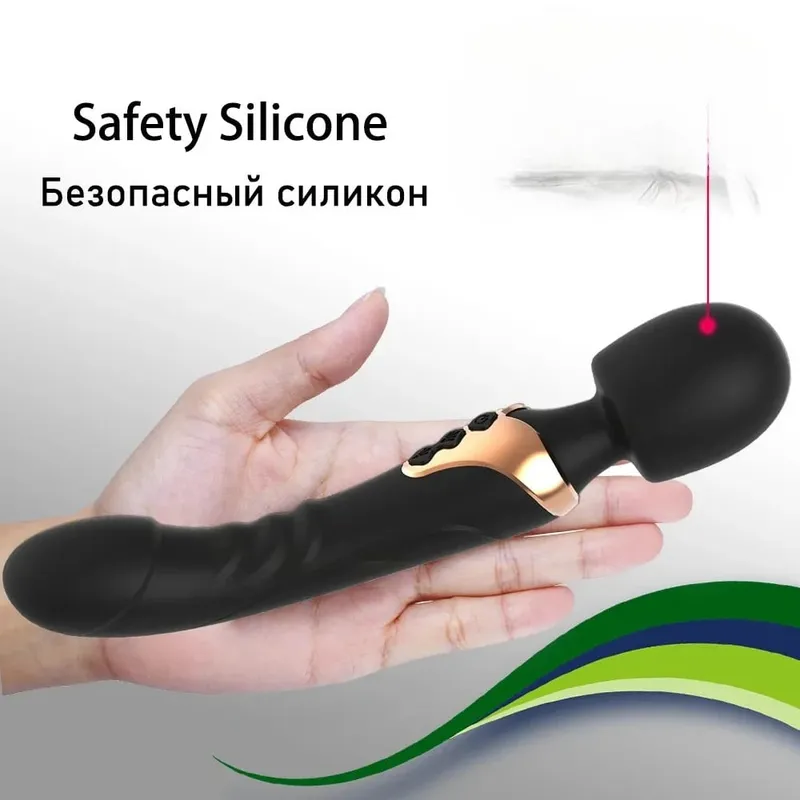 Vrouwen Krachtige AV Dildo Vibrator Toverstaf 10 Modi Clitoris Stimulator G Spot Vagina Tepel Massager Adult Sex Toys voor vrouwen — image 3