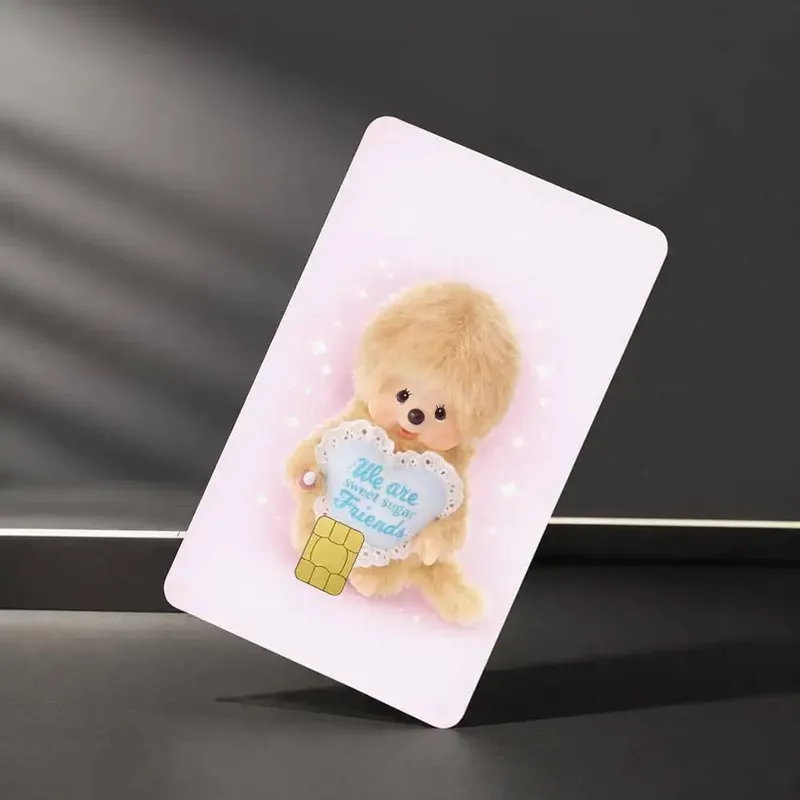 Cute M-MonchhichiS Sticker Film Tape Skin for Credit Card Debit Card Waterproof Stickers — image 11