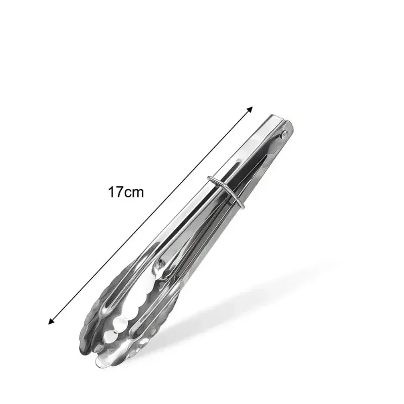 Stainless Steel Food Tongs Food Grade Meat Steak Barbecue Tong Multi-size Non Slip Long Handle Bread Clips Kitchen Cooking Tools — image 9