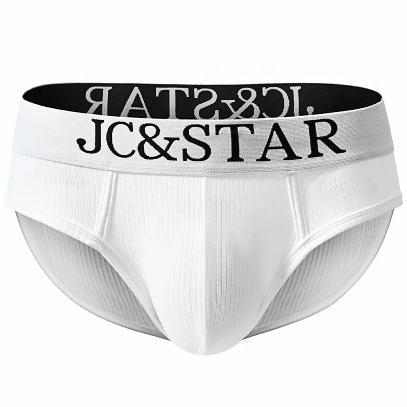 Slip intimo da uomo sexy dal design atletico dal taglio alto Mutande da uomo in cotone a costine Comfort sportivo Slip bikini da uomo Slip tanga