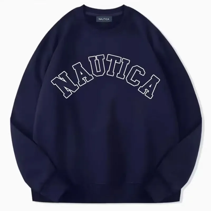 Nautica's fleece-softening warm-weather casual sportswear for both men women featuring printed designs Loose men's sweatshirt — image 7
