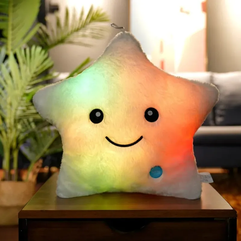 LED Electronic Star ตุ๊กตาของเล่นเด็กอ่อนของเล่นเด็ก LED Star ตุ๊กตาของเล่นตกแต่งบ้าน Star Soft Star หมอน
