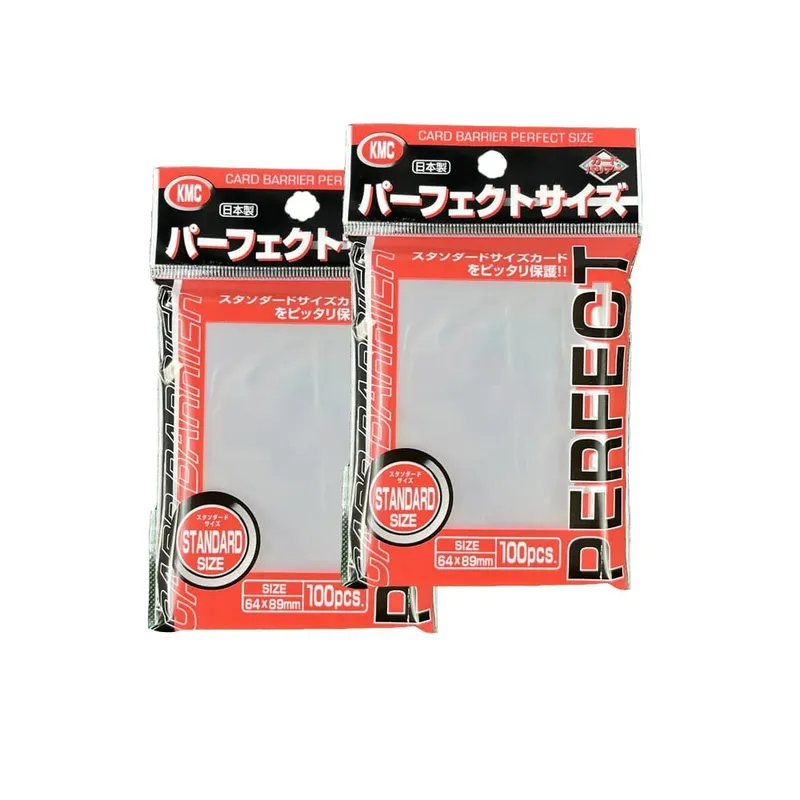 100PCS KMC 카드 슬리브 투명 트레이딩 카드 슬리브 완벽하게 맞는 표준 크기 카드 보드 게임 카드 외부 보호기 64x89mm — image 3