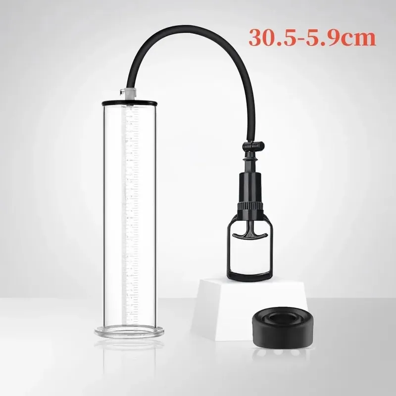 Male Penes Pump Manual Vacuum Penis Enlarger Sex Toys For Man Penis Enlargement Penile Extender Trainer Adults Sex Products 30cm