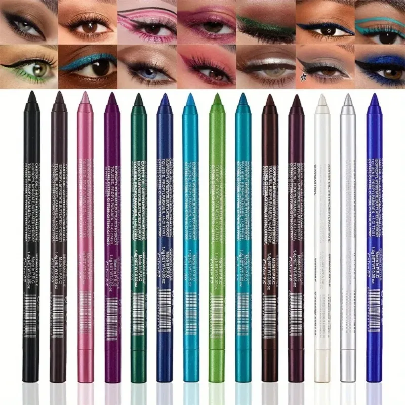 17 สี Pearlescent ดินสออายไลเนอร์สีสันสดใสกันน้ำ Long-Lasting Matte Smooth สวมใส่อายแชโดว์อายไลเนอร์ปากกาแต่งหน้า — image 5
