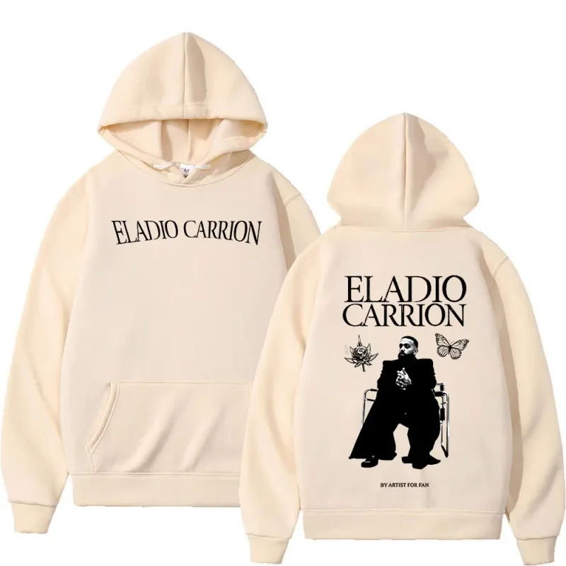 Rapper Eladio Carrion Hoodies Men's Women Clothing Fashion Oversized Pullovers Fleece Long Sleeve Hooded Sweatshirts Streetwear — image 4