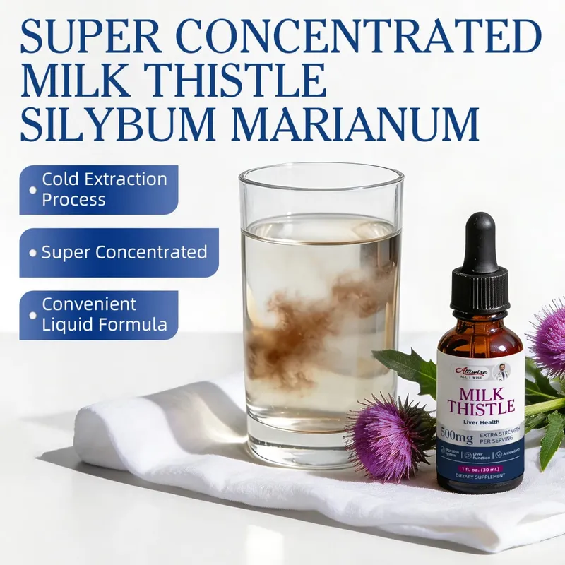 Alliwise Milk Thistle Drops The Wide-Reaching Benefits of Liver Detox & Cleanse Gut-Friendly Ingredients Gentle & Dependable — image 6