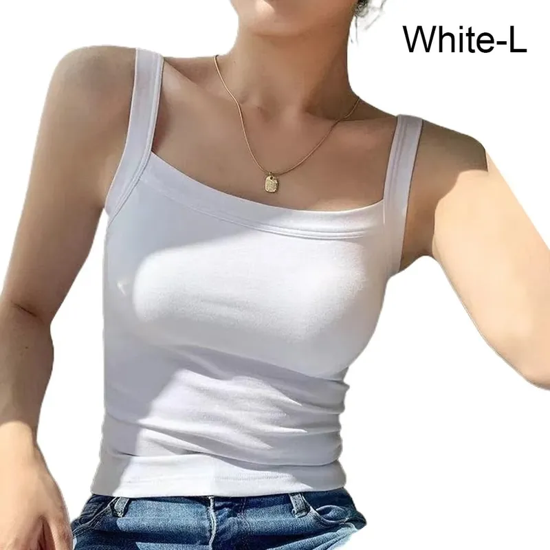 Casual Sleeveless Summer Tank Tops Underwear Camisoles Cami Top Shirt Slim Fitted Tops Sports Activities — image 13