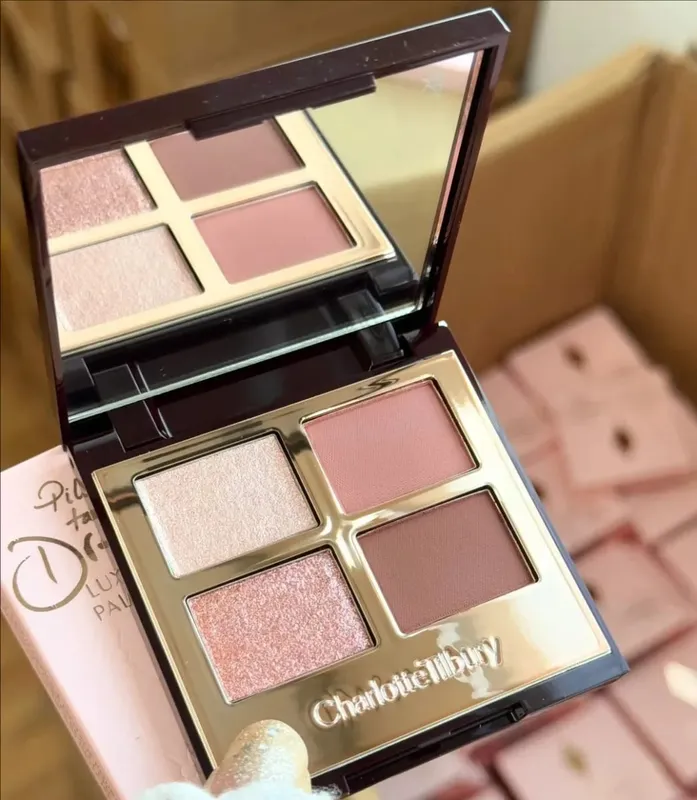 Charlotte Tilbury Brand Makeup 4 Colours Eye Shadow Disc 5,2g Pillow Talk Nature Easy To Colour Foundation Oční stíny Kosmetika — image 4