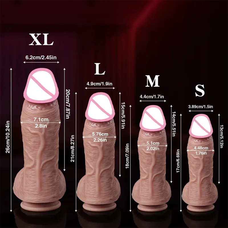 Supertjocka realistiska huddildos för anala enorma sexleksaker Silikon Kvinna Vagina Vuxen Onanist kuk Gay Big Dick Buttplug 18+