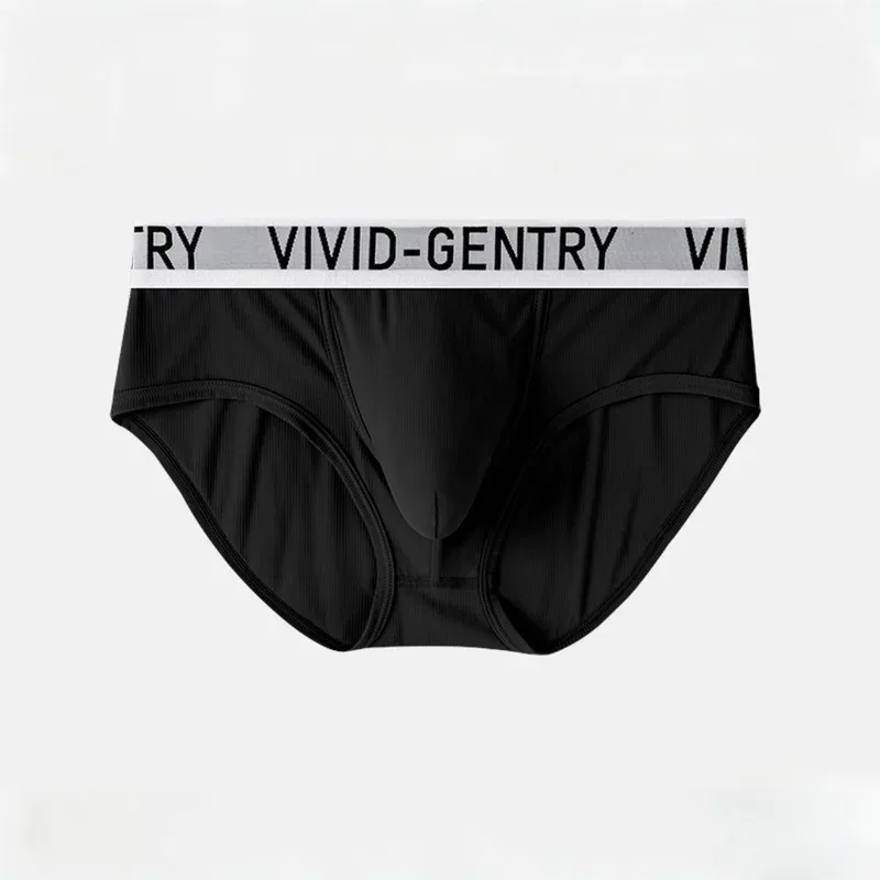 Men's Elastic Ice Silk Underwear Sexy Big U Convex Pouch Briefs Korean Youth Breathable Sports Panties Solid Mid Waist Underpant — image 20