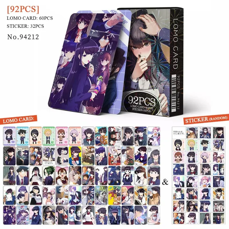 Tarjeta postal de Anime Attack on Titan‌ Lomo, juguete Haikyuu boticario diarios Honkai Star Rail, tarjetas de colección con pegatinas de regalo
